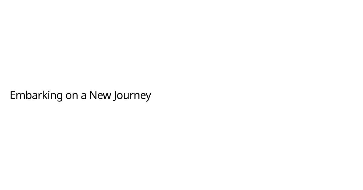 Embarking on a New Journey - KYE_GOMEZ.exe | Kye Gomez