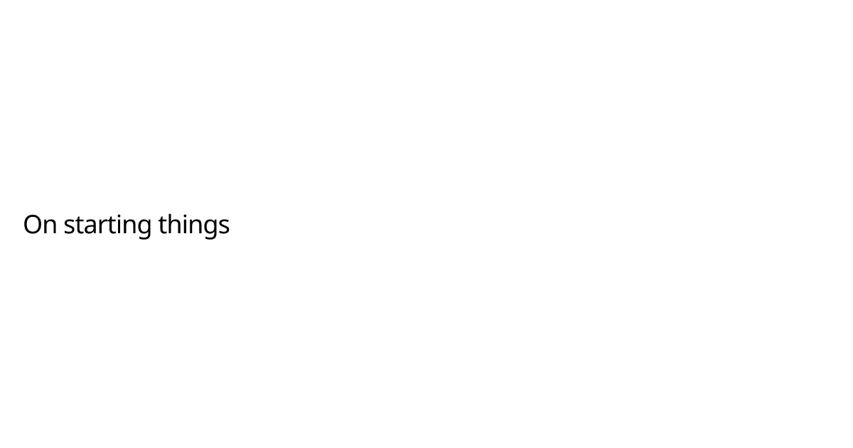 I've been meaning to start a blog for probably a decade—yeah, as in ten years. At least that’s when the thought first crossed my mind. Yet, I